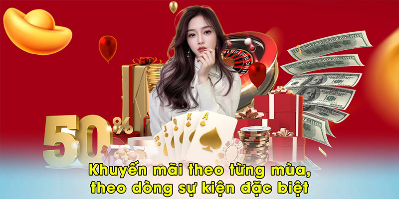 Khuyến mãi theo từng mùa, theo dòng sự kiện đặc biệt